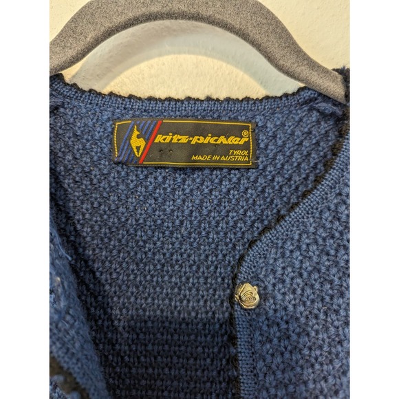 Vintage 100% Wool Kitz Pichler Austrian Jacket Grandmacore Granniecore - Picture 4 of 5